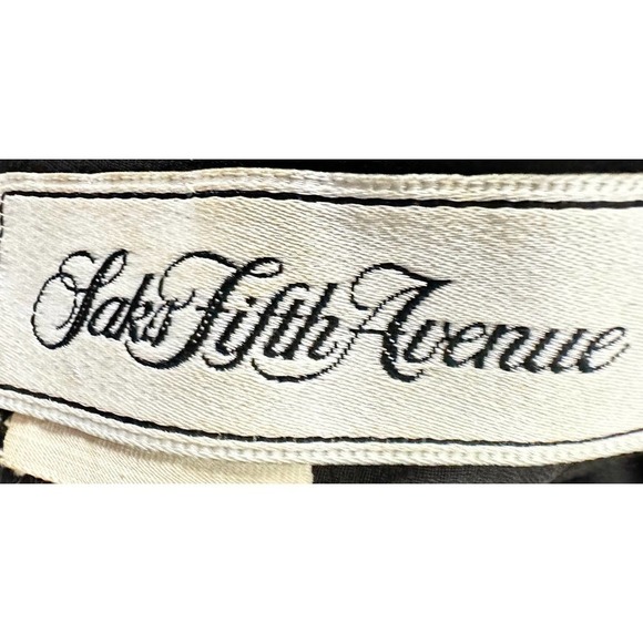 VTG Saks Fifth Ave Flapper Dress Judith Ann Pure Silk Sequined  Sz M/L Blk/Slvr - Picture 7 of 9